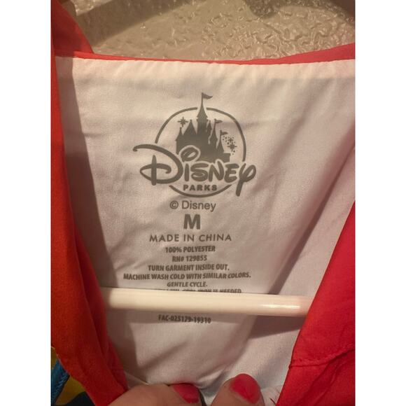 NWT Disney Parks Pixar Red n Blue Luxo Ball Hooded Windbreaker M L - Picture 3 of 4
